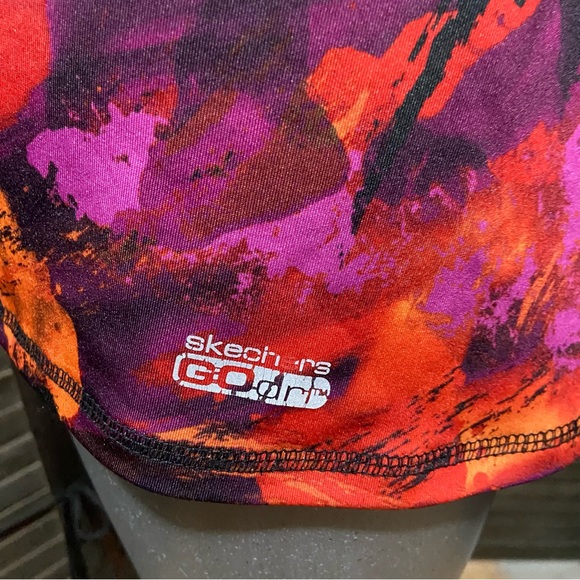 Tie-Dye Workout Tank Top Razor Back Gym Whimsigoth Orange Purple Fall Athletic - Picture 8 of 8